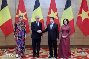 Chủ tịch nước Lương Cường chủ trì chiêu đãi cấp Nhà nước Nhà vua Bỉ