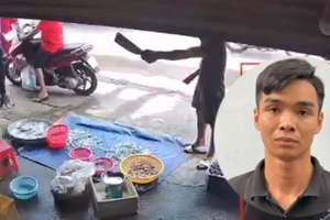 Bắt giữ nam thanh niên cầm 2 con dao dọa chém một phụ nữ bán tôm