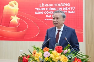 Tổng Bí thư dự lễ ra mắt Trang thông tin điện tử Đảng Cộng sản Việt Nam-Đại hội XIV