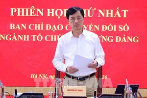 Ông Nguyễn Duy Ngọc làm Trưởng Ban chỉ đạo chuyển đổi số ngành Tổ chức xây dựng Đảng