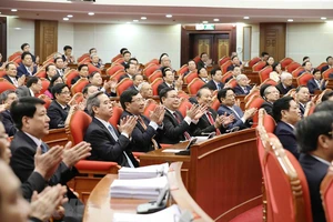 Các đại biểu tham dự Hội nghị Trung ương 14, khóa XII hôm 14-12. Ảnh: TTXVN 