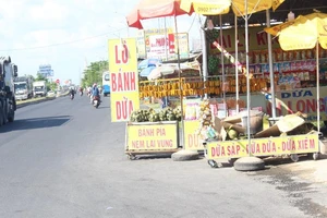 Bến Tre yêu cầu chấn chỉnh việc lấn chiếm quốc lộ 60 