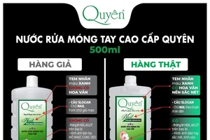Bị phạt gần 200 triệu đồng vì làm giả nước rửa móng tay Quyên