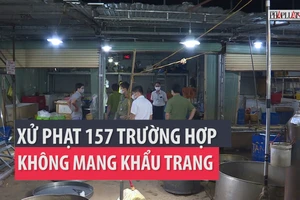 TP Buôn Ma Thuột xử phạt 157 trường hợp không đeo khẩu trang 