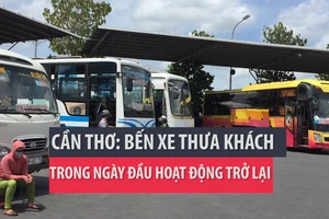 Cần Thơ: Bến xe thưa khách trong ngày đầu hoạt động lại