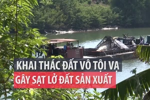 Cần xử lý nghiêm việc khai thác cát quá mức khiến đất sạt lở