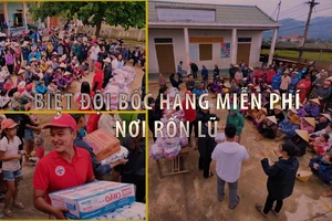 Biệt đội bốc hàng miễn phí nơi rốn lũ