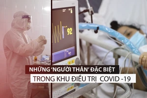 Những ‘người thân’ đặc biệt tại khu điều trị COVID-19 nặng