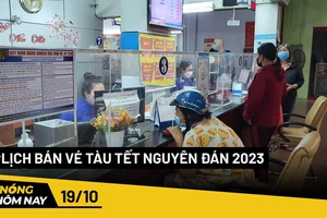 Nóng hôm nay: Công bố thời gian bán vé tàu tết Nguyên đán 2023