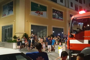 Video: Cháy ở tầng 14 chung cư, nhiều người tháo chạy trong đêm