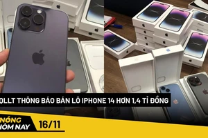 Nóng hôm nay: Quản lý thị trường thông báo bán lô Iphone 14 hơn 1,4 tỉ đồng 
