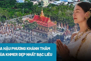 Cùng Hoa hậu Phương Khánh chiêm bái ngôi chùa Khmer đẹp nhất Bạc Liêu