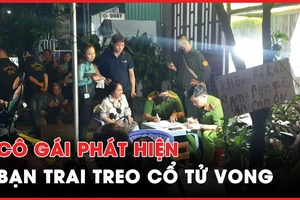 Video: Cô gái phát hiện bạn trai treo cổ tử vong trong phòng trọ
