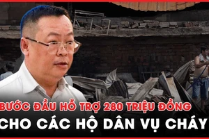 Vụ cháy nhà ven kênh Tàu Hủ: Bước đầu hỗ trợ gần 280 triệu đồng cho các hộ dân bị ảnh hưởng
