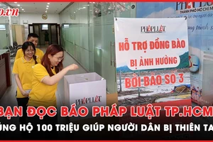 Bạn đọc báo Pháp Luật TP.HCM ủng hộ 100 triệu giúp người dân bị bão lũ