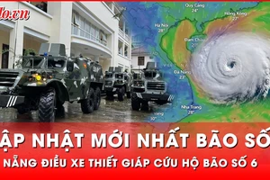 Đà Nẵng điều xe thiết giáp, lập Ban chỉ huy tiền phương ứng phó bão Trà Mi