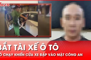 Bắt tài xế lái ô tô bỏ chạy khiến cửa xe đập vào mặt công an ở Gò Vấp, TP.HCM 