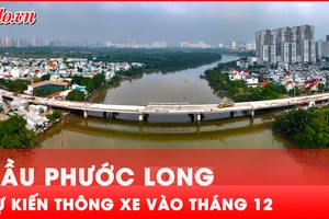 Rộn ràng chờ cầu Phước Long kết nối quận 7 với Nhà Bè về đích tháng 12