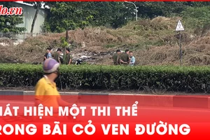 Phát hiện một thi thể trong bãi cỏ ven đường