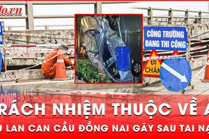 Lan can cầu Đồng Nai gãy sau vụ ô tô lao xuống sông, trách nhiệm thuộc về ai? 