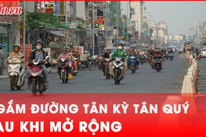 Video: Đường Tân Kỳ Tân Quý sau khi được mở rộng lên 30m