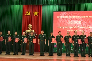 Điều động, bổ nhiệm 46 cán bộ Biên phòng Tây Ninh