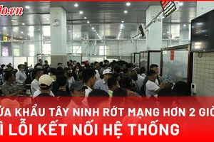 Video: Cửa khẩu Tây Ninh ùn ứ hơn 2 giờ vì lỗi kết nối hệ thống