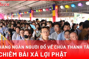 Video: Hàng ngàn người xếp hàng chiêm bái xá lợi Đức Phật tại TP.HCM