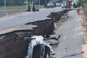 Sở Xây dựng Tây Ninh thông tin vụ sập đường dẫn cầu Hòa Bình