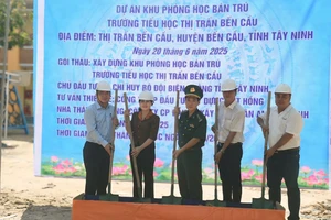 Bộ đội Biên phòng Tây Ninh xây phòng học bán trú cho học sinh vùng biên