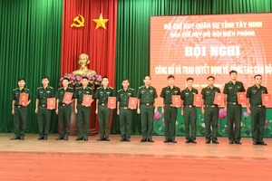 Tây Ninh: Điều động, bổ nhiệm 110 sĩ quan Biên phòng nhận nhiệm vụ mới