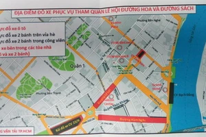 TP.HCM cấm xe khu vực đường hoa, đường sách dịp Tết