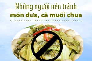 Những người nên tránh món dưa, cà muối chua