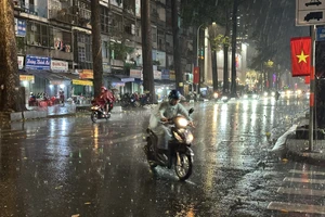 Mưa lớn nhiều nơi ở các tỉnh Nam Bộ và TP.HCM