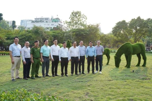 TP.HCM đưa vào sử dụng công viên, vườn hoa tạm tại Nhà thi đấu Phan Đình Phùng