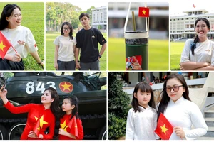 Giới trẻ háo hức đón 30-4: Tự hào trên từng chiếc áo, ly nước, kẹp tóc