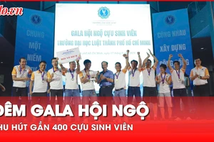 Ấm áp đêm hội ngộ của gần 400 cựu sinh viên Trường Đại học Luật TP.HCM 