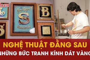 Video: Độc đáo nghệ thuật tranh kính dát vàng của chàng trai TP.HCM