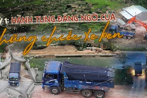 VIDEO ĐIỀU TRA: Hành tung đáng ngờ của những xe ben trong công trình bờ kè ở Quảng Ngãi 