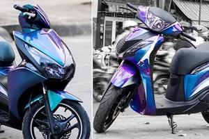 Xe màu xanh sơn lại màu đỏ có bị phạt?