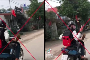 Từ tin báo Zalo, nam sinh lái xe bằng chân bị phạt 7,5 triệu đồng