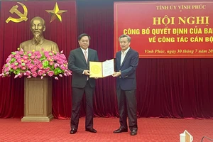 Ông Trần Duy Đông làm Phó Bí thư Tỉnh ủy Vĩnh Phúc