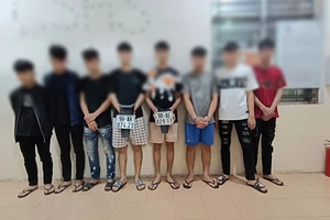 Học trên mạng, nhóm thanh thiếu niên chặt biển số xe người đi đường