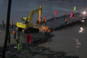 Tạm đóng cầu phao Phong Châu do nước sông Hồng lên cao