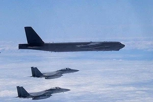 Mỹ triển khai một nhóm máy bay ném bom B-52 tới khu vực Ấn Độ Dương-Thái Bình Dương.