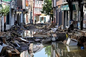 Đức, Bỉ hứng thảm họa lũ lụt kinh hoàng với 188 người chết