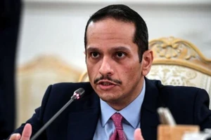 Ngoại trưởng Qatar Sheikh Mohammed bin Abdulrahman Al-Thani tham dự cuộc hội đàm với Ngoại trưởng Nga Sergei Lavrov tại Moscow, vào ngày 11-9.