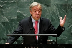 Tổng thư ký Liên Hợp Quốc Antonio Guterres phát biểu tại phiên họp thứ 76 của Đại hội đồng LHQ ngày 21-9.