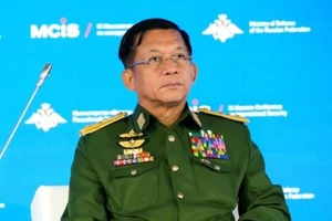 Ông Min Aung Hlaing, người lãnh đạo cuộc chính biến ở Myanmar vào ngày 1-2 và hiện là Thủ tướng kiêm Tổng tư lệnh các lực lượng vũ trang Myanmar.