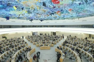 Toàn cảnh phiên họp đặc biệt về tình hình Ukraine của UNHRC ở Geneva, Thụy Sĩ, ngày 4-3.